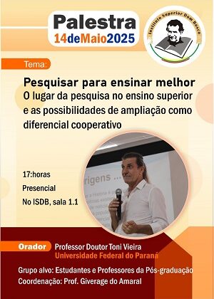 PALESTRA – PESQUISAR PARA ENSINAR MELHOR